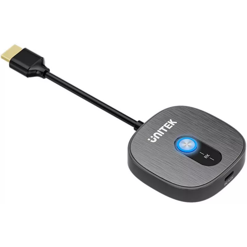 Unitek Πρόσθετος ασύρματος δέκτης HDMI για πομπό V1711A, Μαύρο