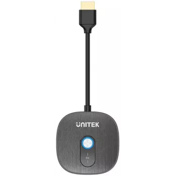 Unitek Πρόσθετος ασύρματος δέκτης HDMI για πομπό V1711A, Μαύρο