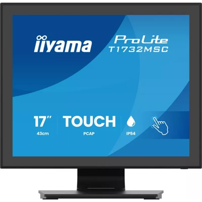 IIYAMA ProLite T1732MSC-B2S Οθόνη αφής PCAP 17 ιντσών, 1280x1024, TN LED, 10-Point Multi-Touch, Μαύρο