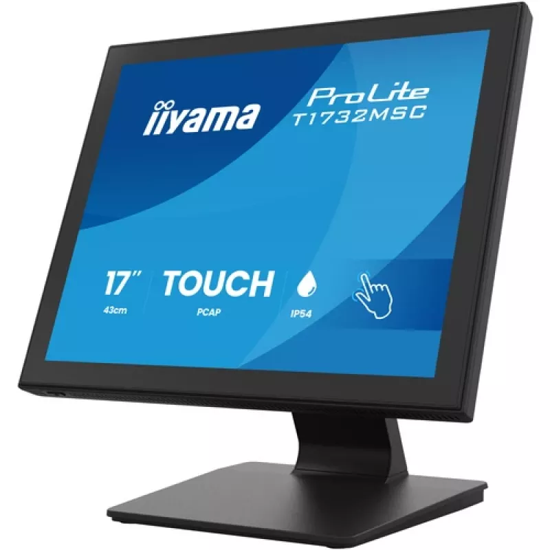 IIYAMA ProLite T1732MSC-B2S Οθόνη αφής PCAP 17 ιντσών, 1280x1024, TN LED, 10-Point Multi-Touch, Μαύρο