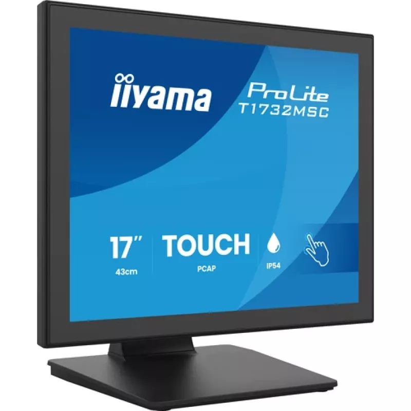 IIYAMA ProLite T1732MSC-B2S Οθόνη αφής PCAP 17 ιντσών, 1280x1024, TN LED, 10-Point Multi-Touch, Μαύρο