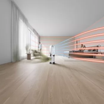 Dyson Purifier Hot+Cool HP1 Καθαριστής αέρα, θερμαντήρας και ανεμιστήρας, 27 m², 61,4 dB, Λευκό/Χρυσό