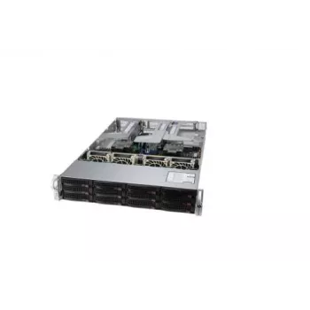 Supermicro SYS-620U-TNR Πλατφόρμα διακομιστή Rackmount 2U, Dual Socket LGA4189, 24x 2,5 ίντσες Hot-Swap NVMe/SATA/SAS, 2x 10GbE, 2000W Πλεονασματικό Titanium