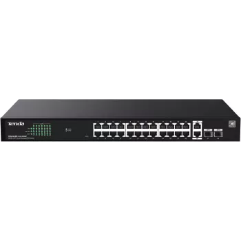 Tenda TEG2228P-24-410W Διαχειριζόμενο PoE+ Switch 26x Gigabit Ethernet + 2x SFP, 410W