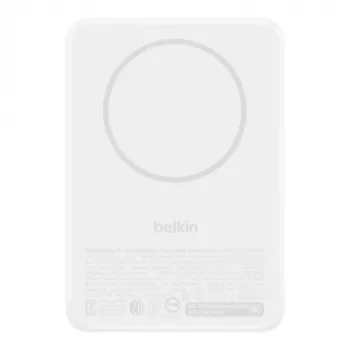 Belkin BoostCharge Slim Magnetic Power Bank 10.000 mAh Qi2 15W Λευκό