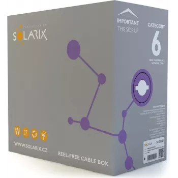 SOLARIX Cat.6 U/UTP LSOH Dca καλώδιο δικτύου 305m γκρι