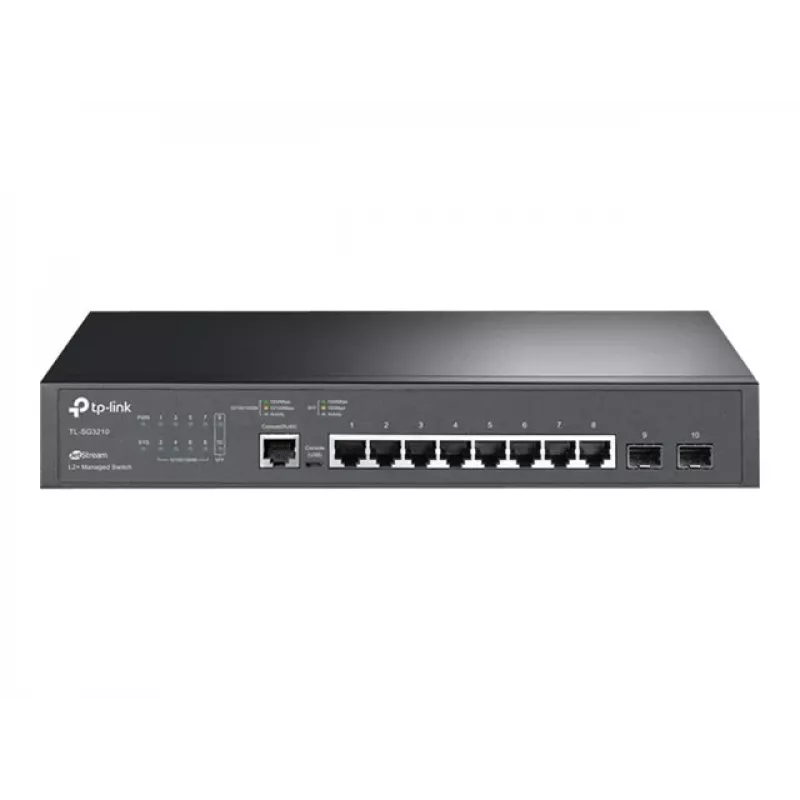 TP-Link LiteWave SG3210 L2 Managed Switch με 8 θύρες Gigabit και 2 υποδοχές SFP