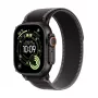 Apple Watch Ultra 3 GPS + Cellular 49mm θήκη Black Titanium με Black/Charcoal Trail Loop - M/L