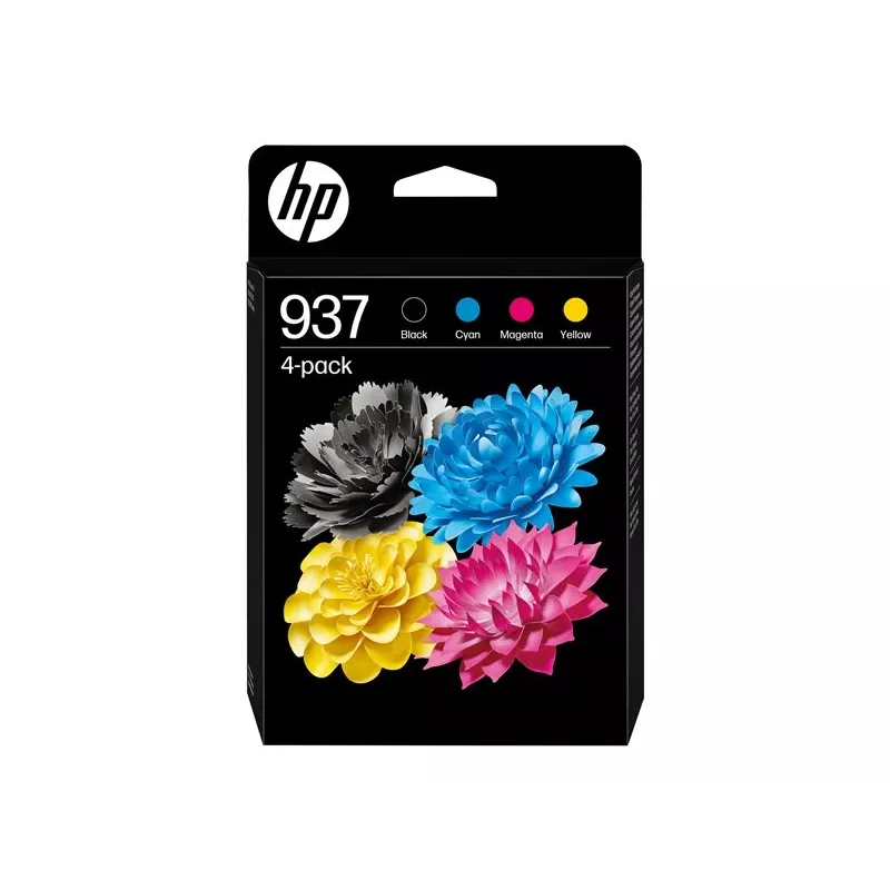 HP 937 CMYK Γνήσιο μελάνι εκτυπωτή 4-Pack