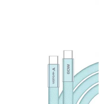 Verbatim Sync & Charge USB-C σε USB-C 60W 120cm Μπλε
