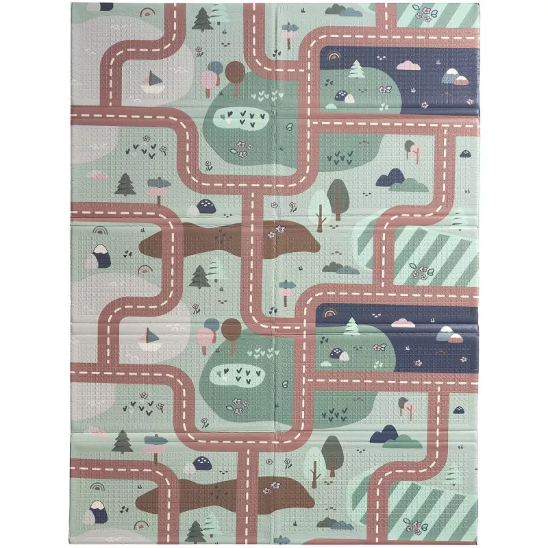 Beaba 915074 Αμφίπλευρο Χαλάκι Παιχνιδιού 200 x 150 cm Arch Brown