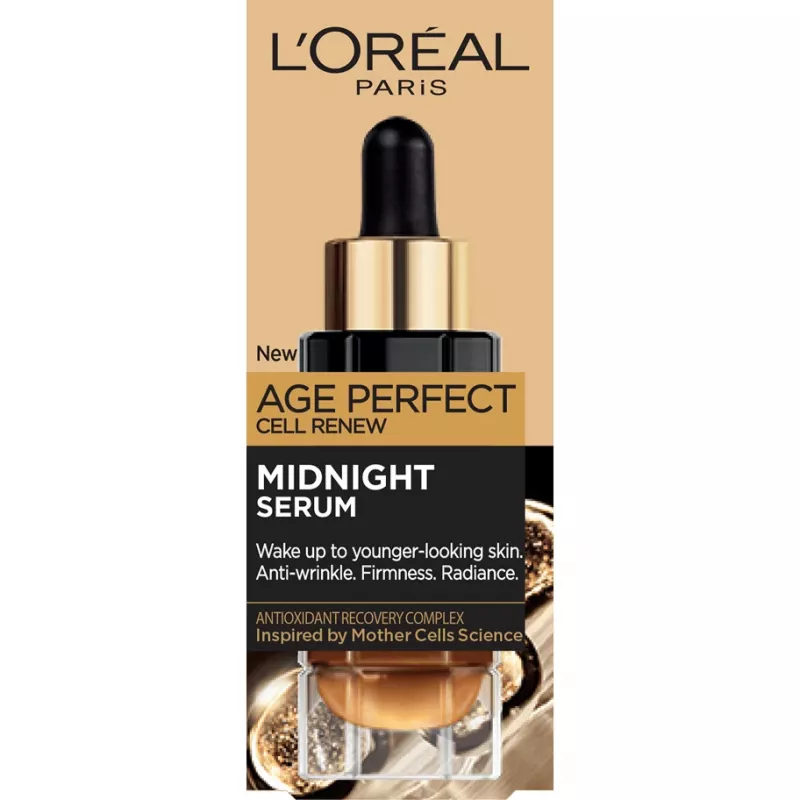 L'Oreal Age Perfect Cell Renew Midnight Serum Αντιρυτιδικός Ορός 30ml