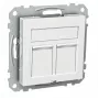 Schneider Electric Πρίζα Δεδομένων Actassi S-One Cat6A STP RJ45 Λευκό