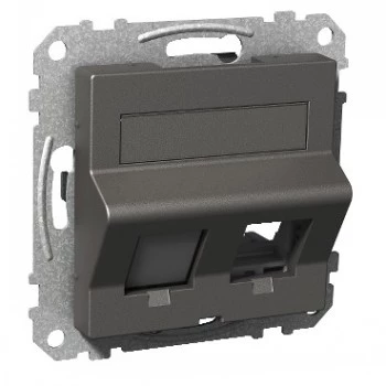 Schneider Electric Exxact Datacase Actassi/Keystone Πλαίσιο πρίζας δεδομένων λοξό ανθρακί