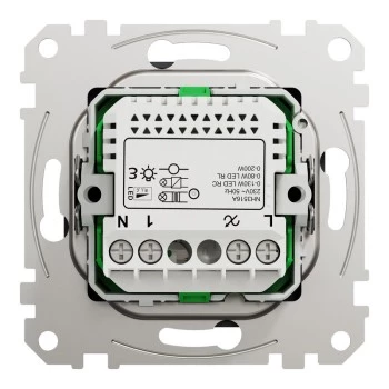 Schneider Electric Multiwire Περιστροφικός LED Dimmer 200W ανθρακί