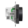 Schneider Electric Multiwire Περιστροφικός LED Dimmer 200W ανθρακί