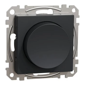 Schneider Electric Multiwire Περιστροφικός LED Dimmer 200W ανθρακί