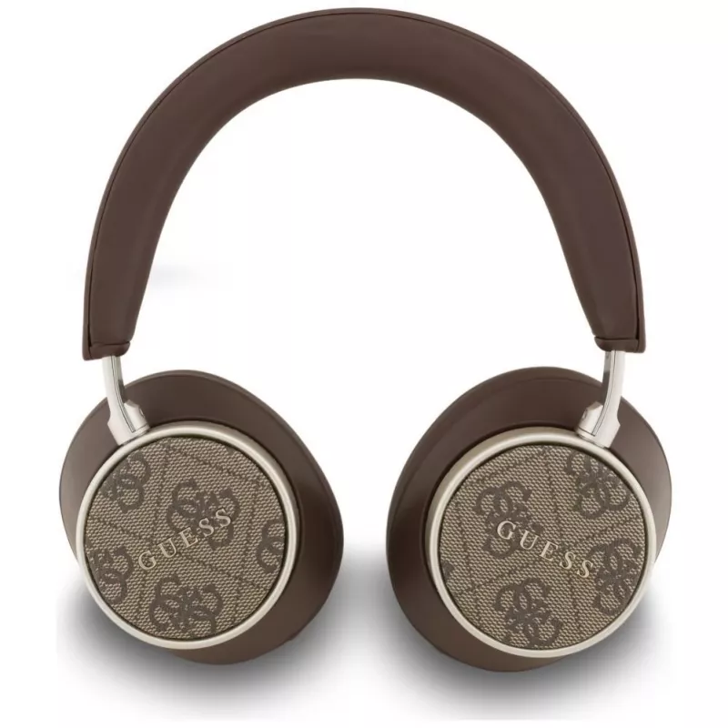 Guess Bluetooth 4G Classic Logo Ασύρματα On-Ear Ακουστικά - Καφέ