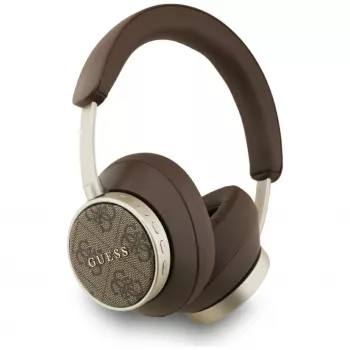 Guess Bluetooth 4G Classic Logo Ασύρματα On-Ear Ακουστικά - Καφέ