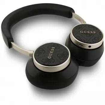 Guess 4G Classic Logo Ασύρματα On-Ear Bluetooth Ακουστικά - Μαύρα