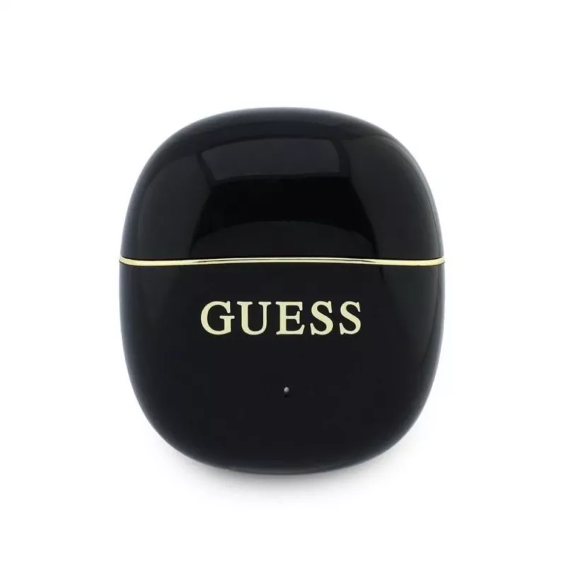 GUESS Glossy Gold Line Classic TWS Ακουστικά Μαύρα
