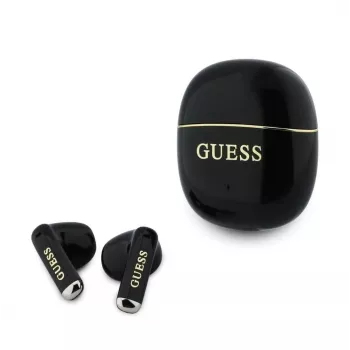 GUESS Glossy Gold Line Classic TWS Ακουστικά Μαύρα