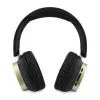 Guess Bluetooth Over-Ear Ακουστικά ENC Rectangle Metal Script Μαύρα