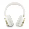 Guess Bluetooth ENC Rectangle Metal Script Over-Ear Ακουστικά Λευκά