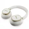 Guess Bluetooth ENC Rectangle Metal Script Over-Ear Ακουστικά Λευκά