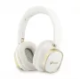 Guess Bluetooth ENC Rectangle Metal Script Over-Ear Ακουστικά Λευκά