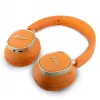 Guess Bluetooth On-Ear Ακουστικά Rectangle Metal Script Πορτοκαλί