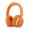Guess Bluetooth On-Ear Ακουστικά Rectangle Metal Script Πορτοκαλί