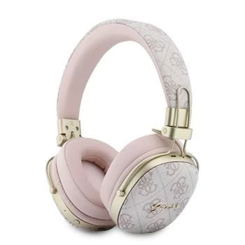 Guess Over-Ear Bluetooth Ακουστικά με ENC, Metal 4G Script Logo, Μαύρα
