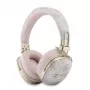 Guess Over-Ear Bluetooth Ακουστικά με ENC, Metal 4G Script Logo, Μαύρα