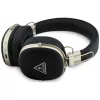 Guess Over-Ear Bluetooth Ακουστικά με ENC, Μεταλλικό Κοκκώδες Τριγωνικό Λογότυπο, Μαύρα