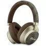 Guess GUE005457 Over-Ear Bluetooth Ακουστικά με ENC, Καφέ, Σχέδιο Gold Script Metal