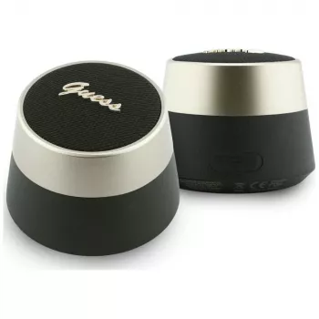GUESS Bluetooth Ηχείο 5W Script MetalLogo Μαύρο