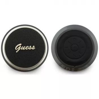 GUESS Bluetooth Ηχείο 5W Script MetalLogo Μαύρο