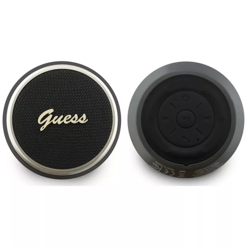 GUESS Bluetooth Ηχείο 5W Script MetalLogo Μαύρο