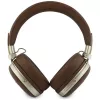 Guess GUE005460 Bluetooth On-Ear Ακουστικά με ENC, Καφέ, Μεταλλικό Κοκκώδες Τριγωνικό Λογότυπο