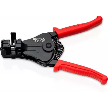 KNIPEX 1221 αυτόματη πένσα απογύμνωσης 0,03-10 mm² (32-8 AWG) με κόφτη, 180 mm