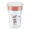 NUK Disney Mickey Mouse Magic Cup 230ml Κόκκινο ποτήρι εκπαίδευσης με 360° χείλος