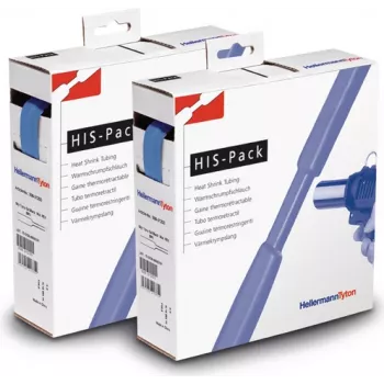 HellermannTyton HIS-PACK-19.1/9.5-PO-X-BU Θερμοσυστελλόμενο μπλε 19,1mm x 9,5mm x 5m Dispenser-Box