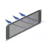 DELOCK τυφλό panel 19 ιντσών με στρογγυλές οπές 3U μαύρο