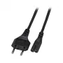 EFB Elektronik καλώδιο τροφοδοσίας, βύσμα Euro σε C7 180 μοιρών, 2 m, μαύρο