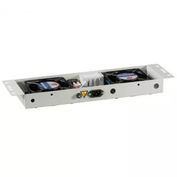 EFB-Elektronik BASIC μονάδα ανεμιστήρα 2 θέσεων, με θερμοστάτη, RAL 9005 Plug & Play, για επιτοίχιο κουτί IP55
