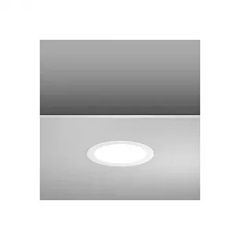RZB LED Toledo Flat 18W/840 4000K Ουδέτερο λευκό Φωτιστικό οροφής/τοίχου επιφανείας IP44 Λευκό