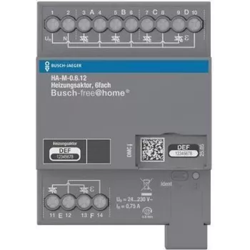 ABB BJ Ενεργοποιητής θέρμανσης 6 απλός 230V HA-M-0.6.12REG BJE για Busch-free@home