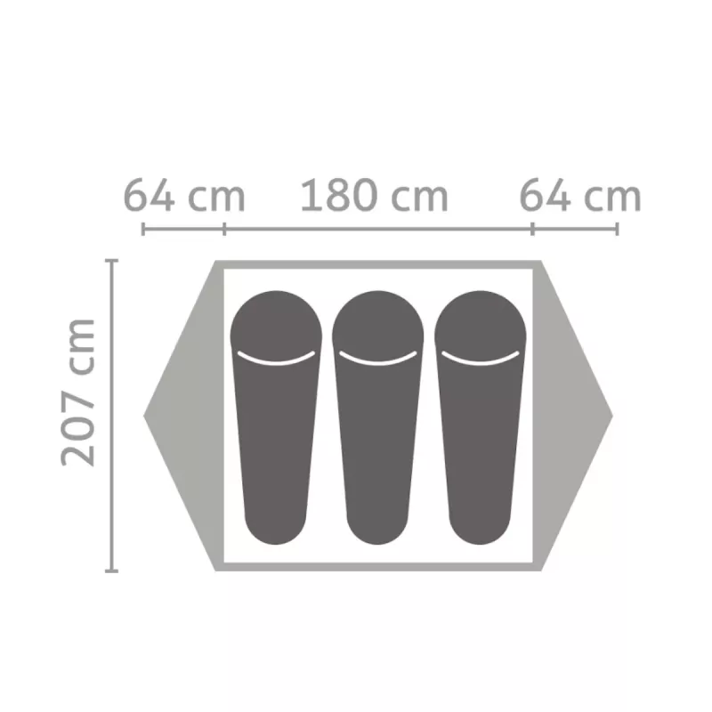 Salewa Latitude III Σκηνή 3 ατόμων - Cactus/Grey