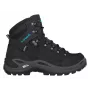 LOWA Renegade GTX Mid Ws Μπότες Πεζοπορίας - Γυναικείες - Μαύρο/Τιρκουάζ